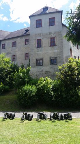 Segways auf Burg Lockenhaus