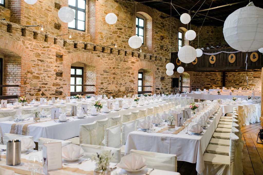 Gala Festsaal für Hochzeiten auf Burg Lockenhaus