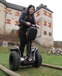 Segway auf Burg Lockenhaus