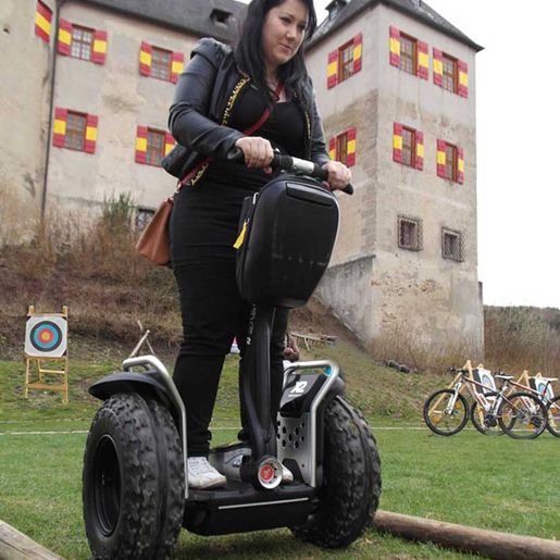 Segway auf Burg Lockenhaus